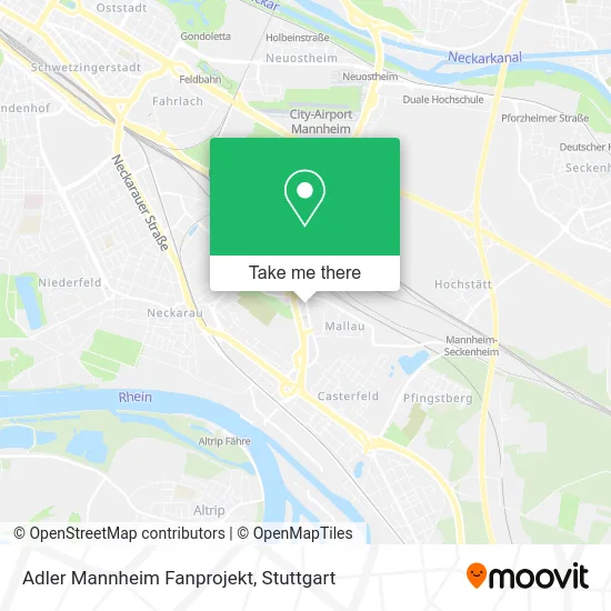 Карта Adler Mannheim Fanprojekt
