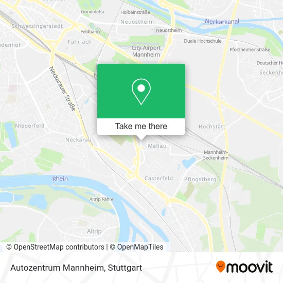 Карта Autozentrum Mannheim