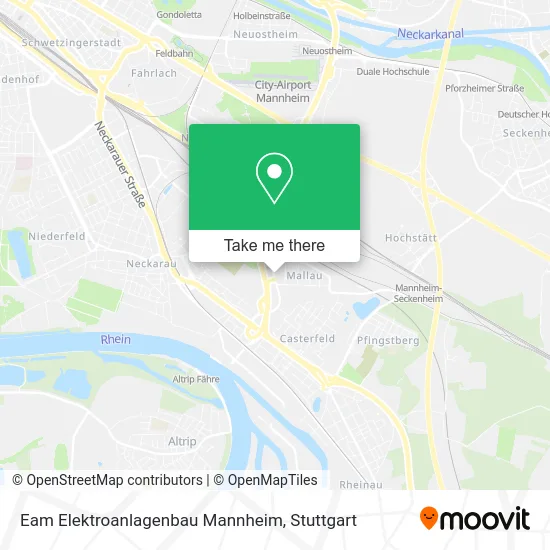 Карта Eam Elektroanlagenbau Mannheim