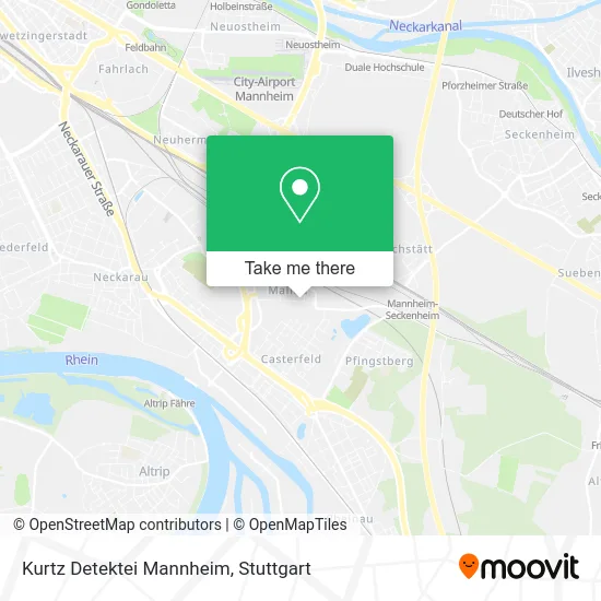 Карта Kurtz Detektei Mannheim