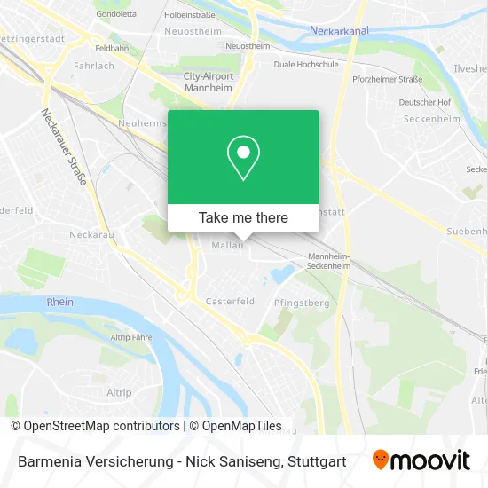 Barmenia Versicherung - Nick Saniseng map