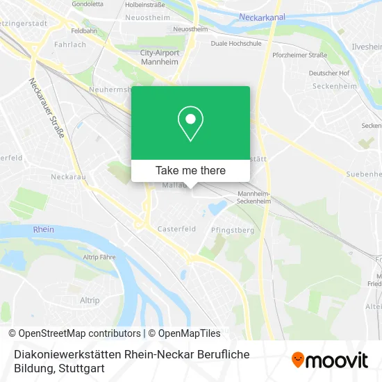 Карта Diakoniewerkstätten Rhein-Neckar Berufliche Bildung