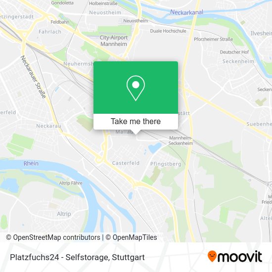 Карта Platzfuchs24 - Selfstorage