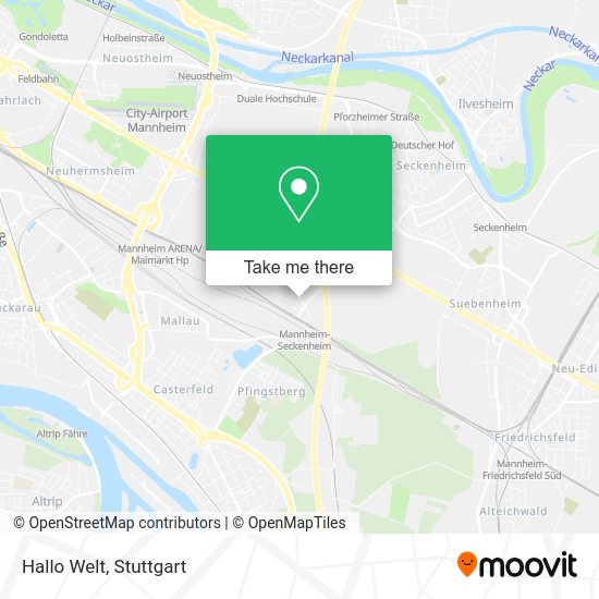Карта Hallo Welt