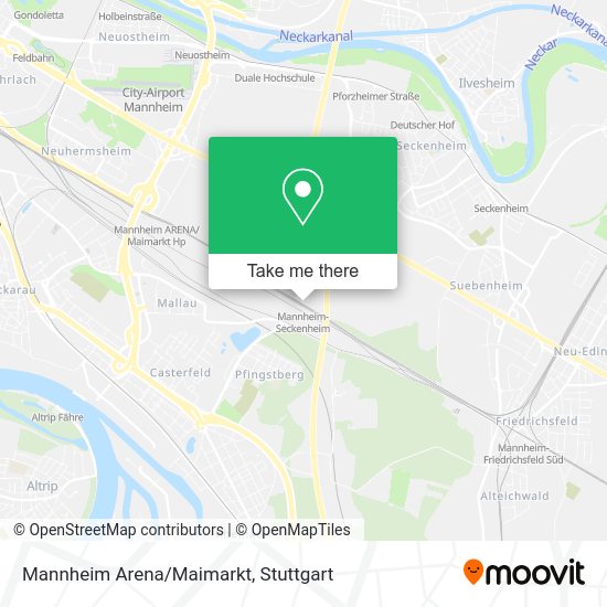 Карта Mannheim Arena/Maimarkt