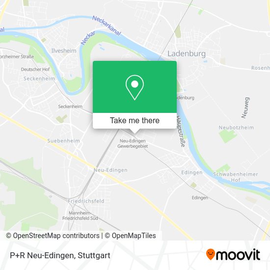 Карта P+R Neu-Edingen