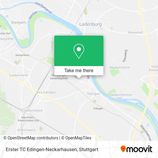 Карта Erster TC Edingen-Neckarhausen