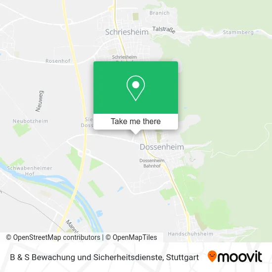 Карта B & S Bewachung und Sicherheitsdienste