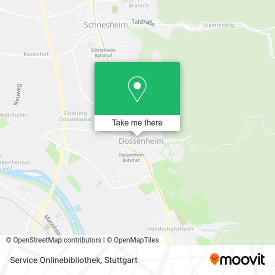 Карта Service Onlinebibliothek