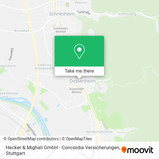 Карта Hecker & Mighali GmbH - Concordia Versicherungen