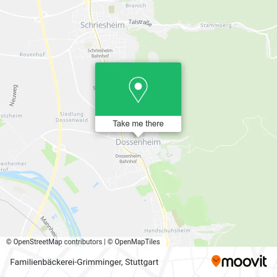 Карта Familienbäckerei-Grimminger