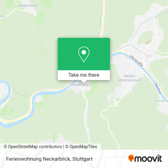 Карта Ferienwohnung Neckarblick