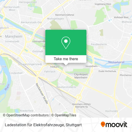 Карта Ladestation für Elektrofahrzeuge