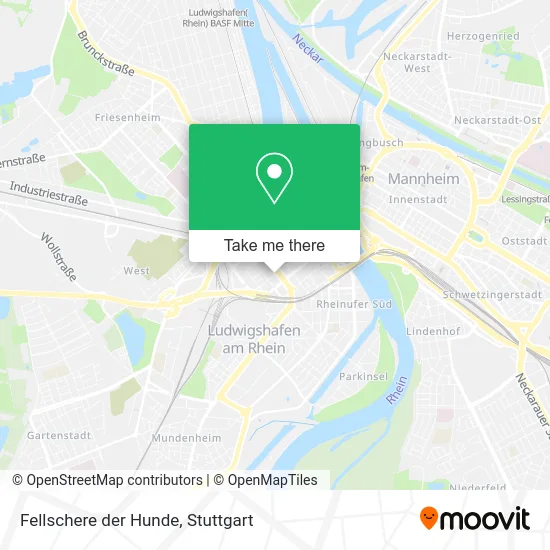 Карта Fellschere der Hunde