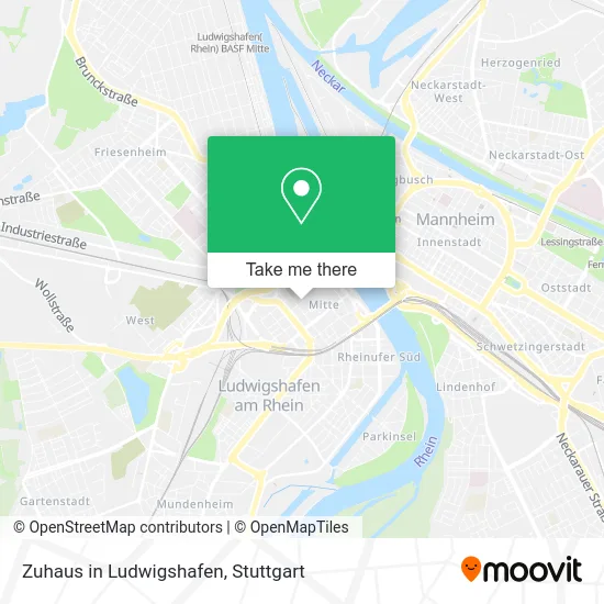 Карта Zuhaus in Ludwigshafen