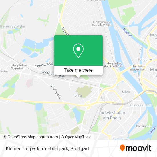 Карта Kleiner Tierpark im Ebertpark