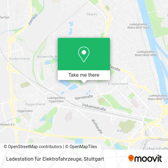 Карта Ladestation für Elektrofahrzeuge