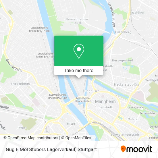 Карта Gug E Mol Stubers Lagerverkauf