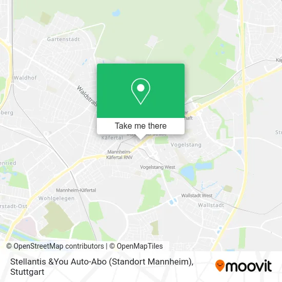 Карта Stellantis &You Auto-Abo (Standort Mannheim)