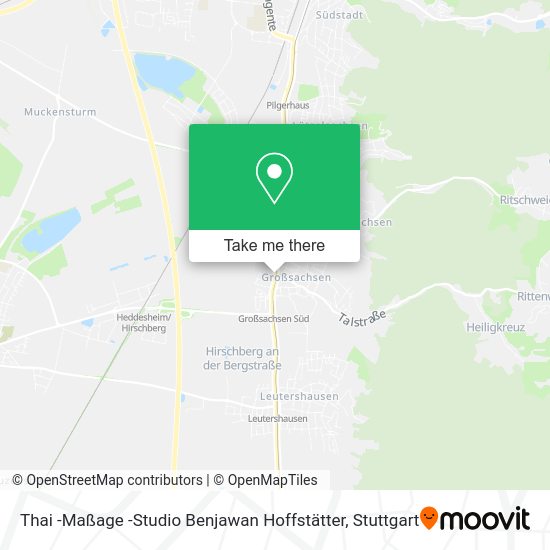 Карта Thai -Maßage -Studio Benjawan Hoffstätter