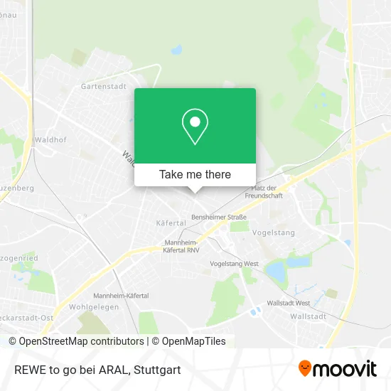 Карта REWE to go bei ARAL