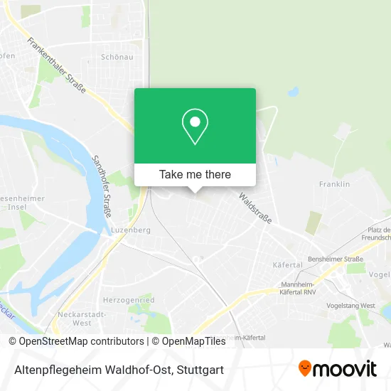 Карта Altenpflegeheim Waldhof-Ost