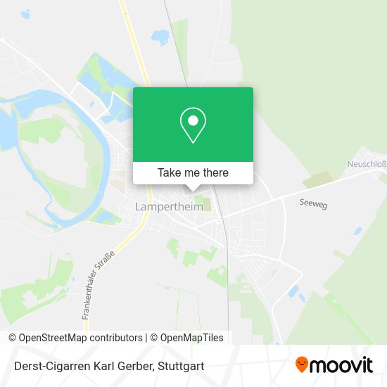 Карта Derst-Cigarren Karl Gerber