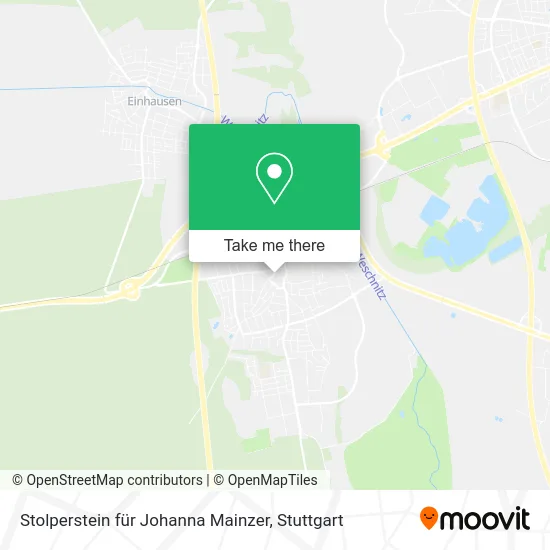 Карта Stolperstein für Johanna Mainzer