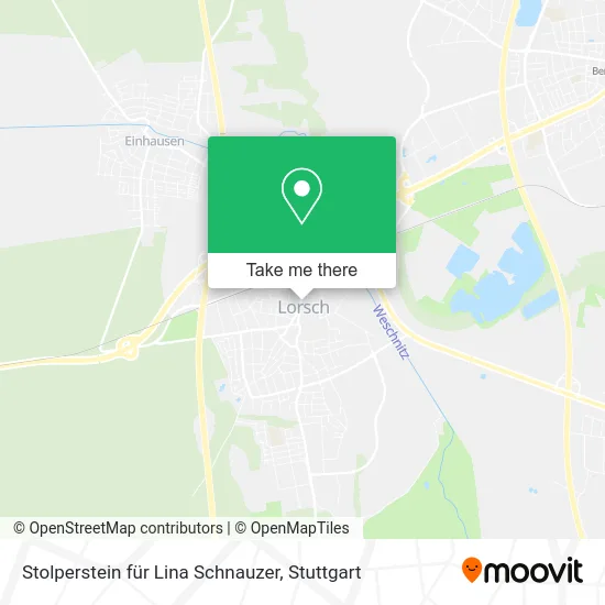 Карта Stolperstein für Lina Schnauzer
