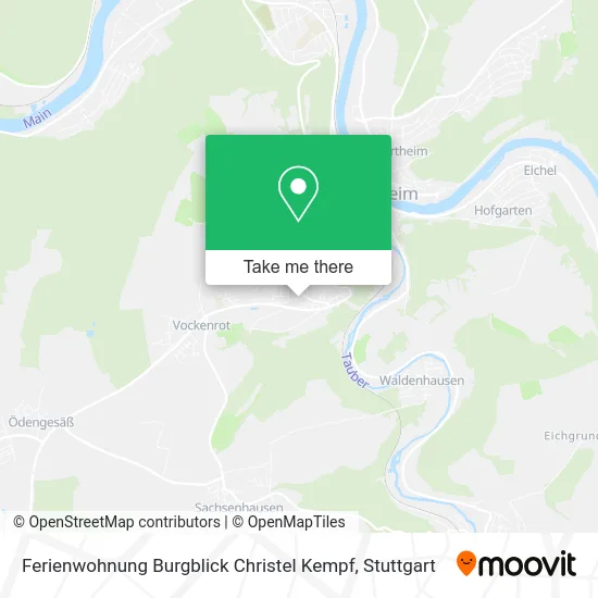 Карта Ferienwohnung Burgblick Christel Kempf