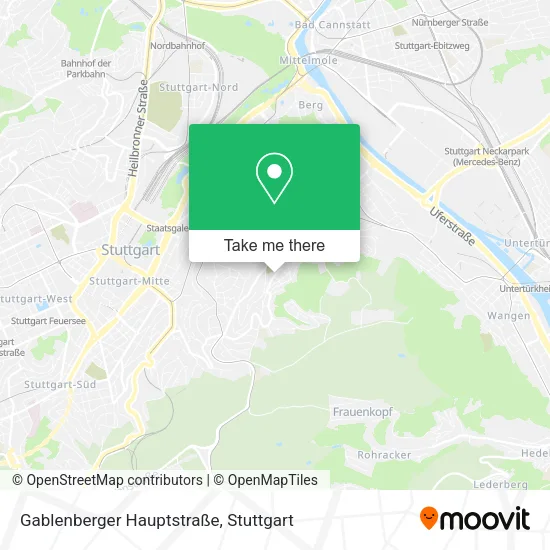 Карта Gablenberger Hauptstraße