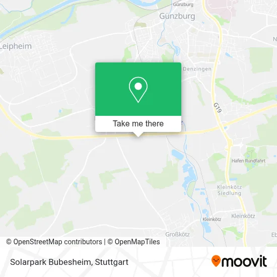 Solarpark Bubesheim map