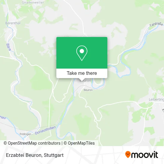 Erzabtei Beuron map