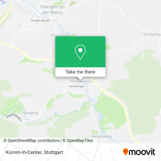 Komm-In-Center map