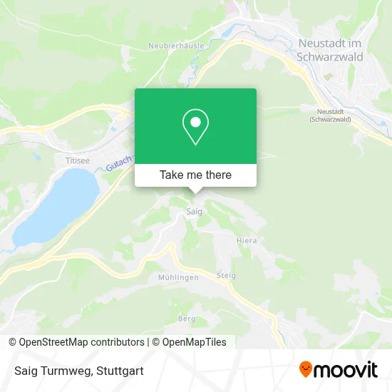 Saig Turmweg map