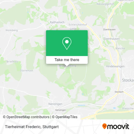 Tierheimat Frederic map