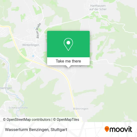 Wasserturm Benzingen map