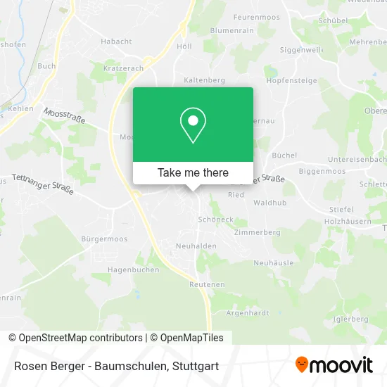 Rosen Berger - Baumschulen map