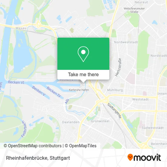 Rheinhafenbrücke map