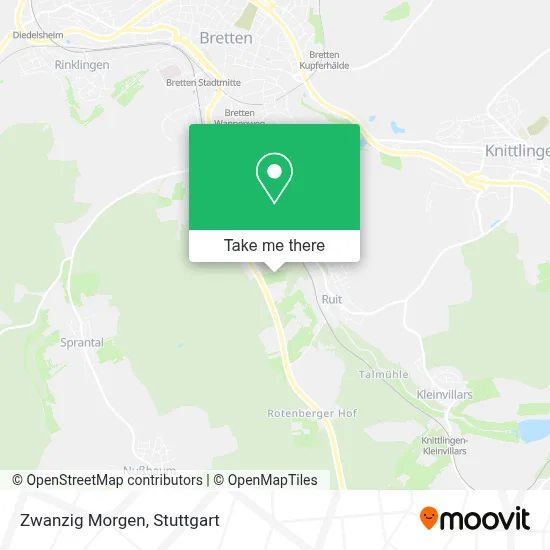 Zwanzig Morgen map