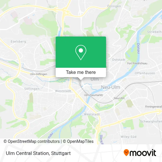Ulm Hbf map
