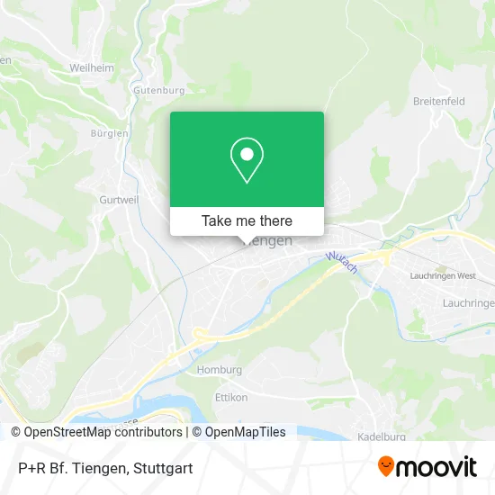 P+R Bf. Tiengen map