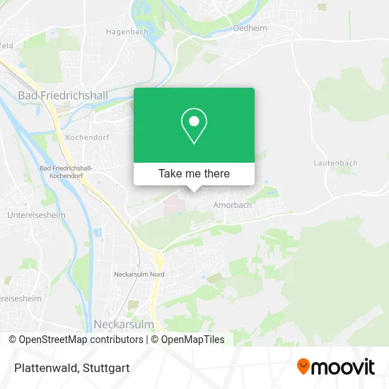 Plattenwald map
