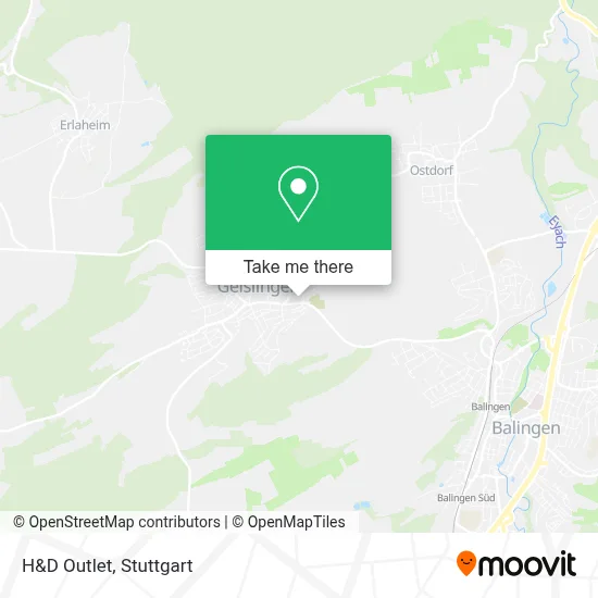 H&D Outlet map