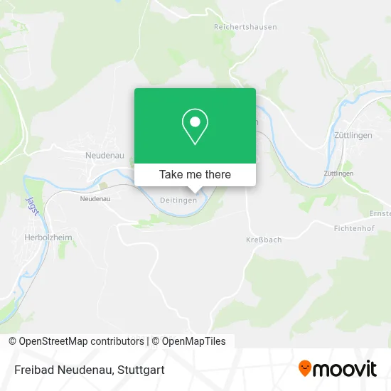 Freibad Neudenau map