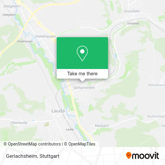 Gerlachsheim map