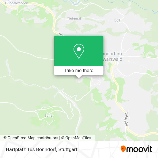 Hartplatz Tus Bonndorf map