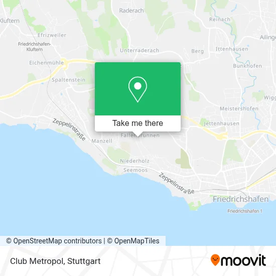 Club Metropol map