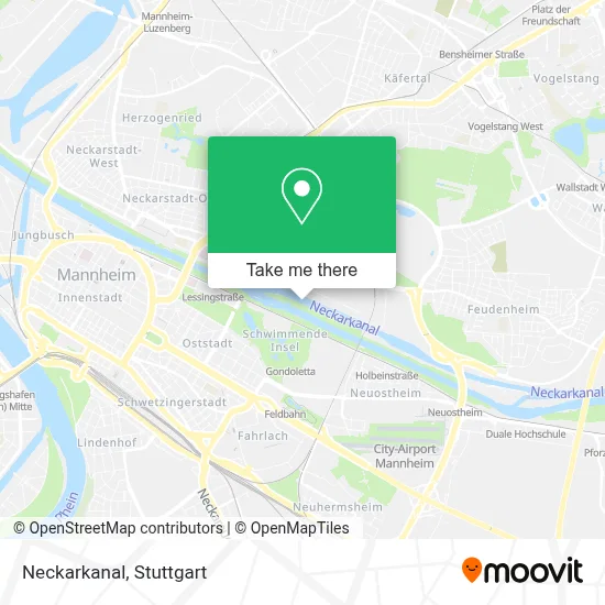 Neckarkanal map