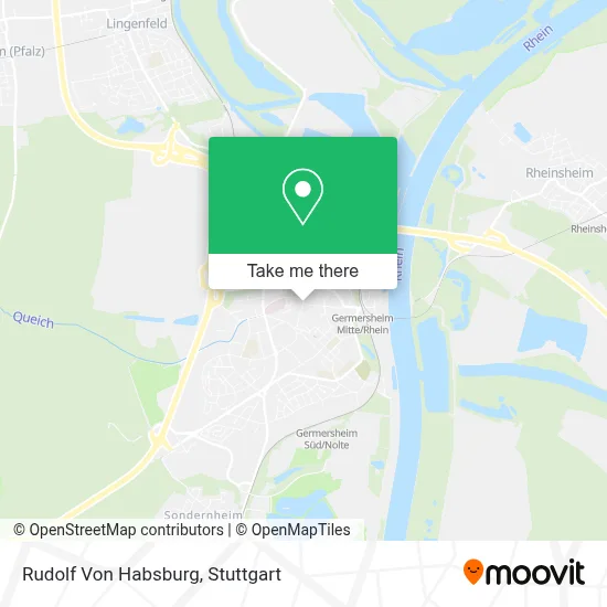 Rudolf Von Habsburg map